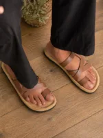 TANWOOD LEATHER Handcrafted  Casual Slipper- Tan - Image 4