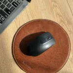 TANWOOD Pure Leather Round - Mousepad