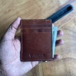 TANWOOD Leather Zipper Card Holder - RFID