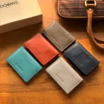 TANWOOD Leather Parker Card Holder Wallet - RFID