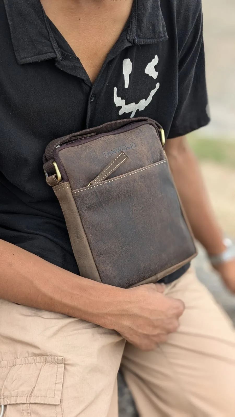 TANWOOD Leather Unisex Marshell Sling - Bag - Image 11