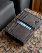 TANWOOD Leather Skinny Card Wallet - RFID - Image 4