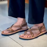 TANWOOD Leather Back Strap Sandal - Tan