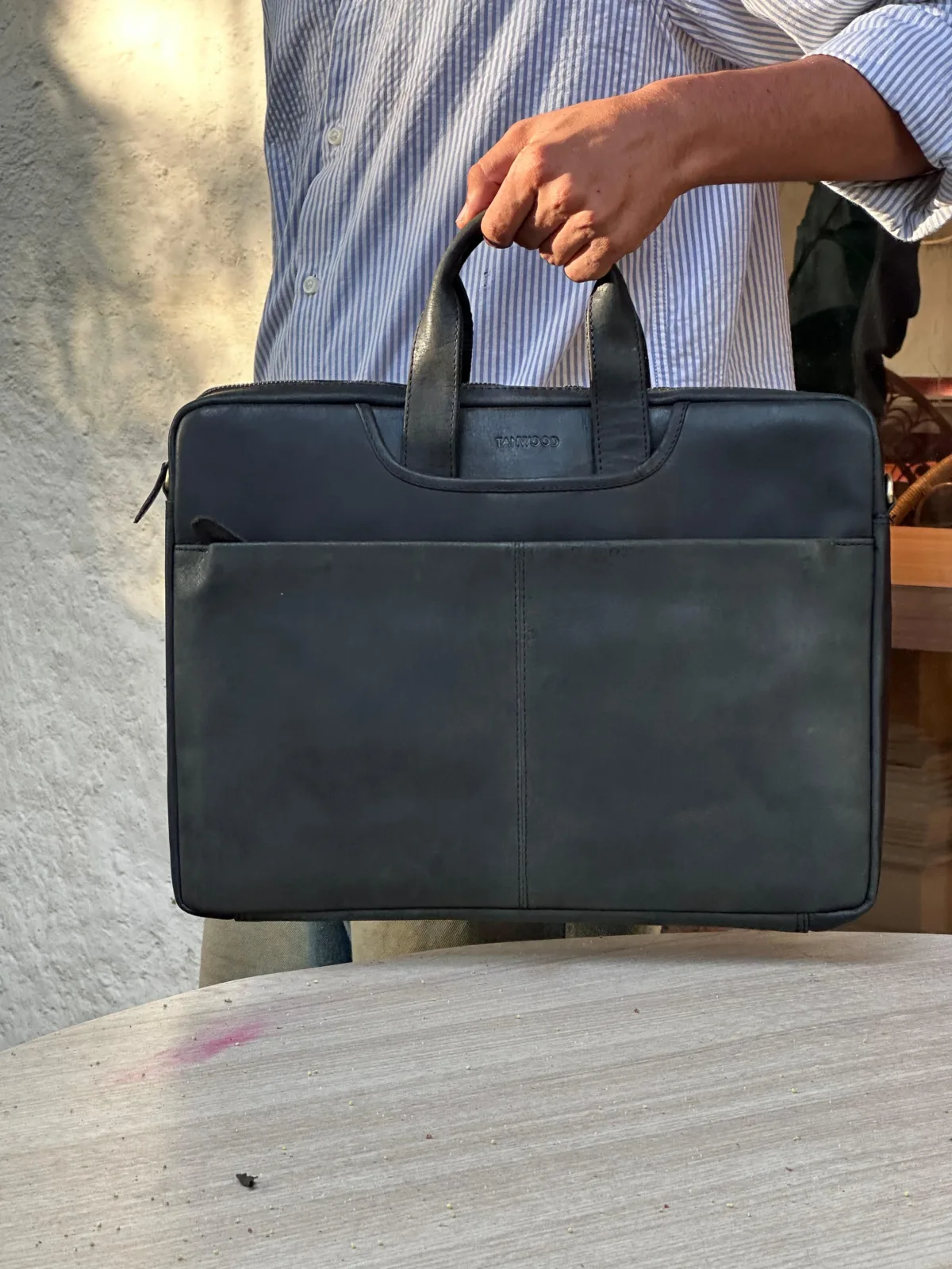 TANWOOD Leather Gentlemen 15-Inch - Laptop Bag - Image 7