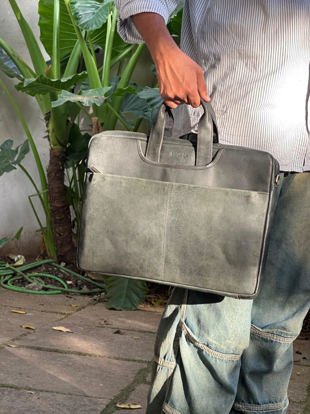 TANWOOD Leather Gentlemen 15-Inch - Laptop Bag - Image 2
