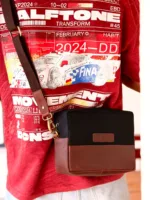 TANWOOD Leather Unisex Messenger  Dopp Kit With - Sling - Image 7