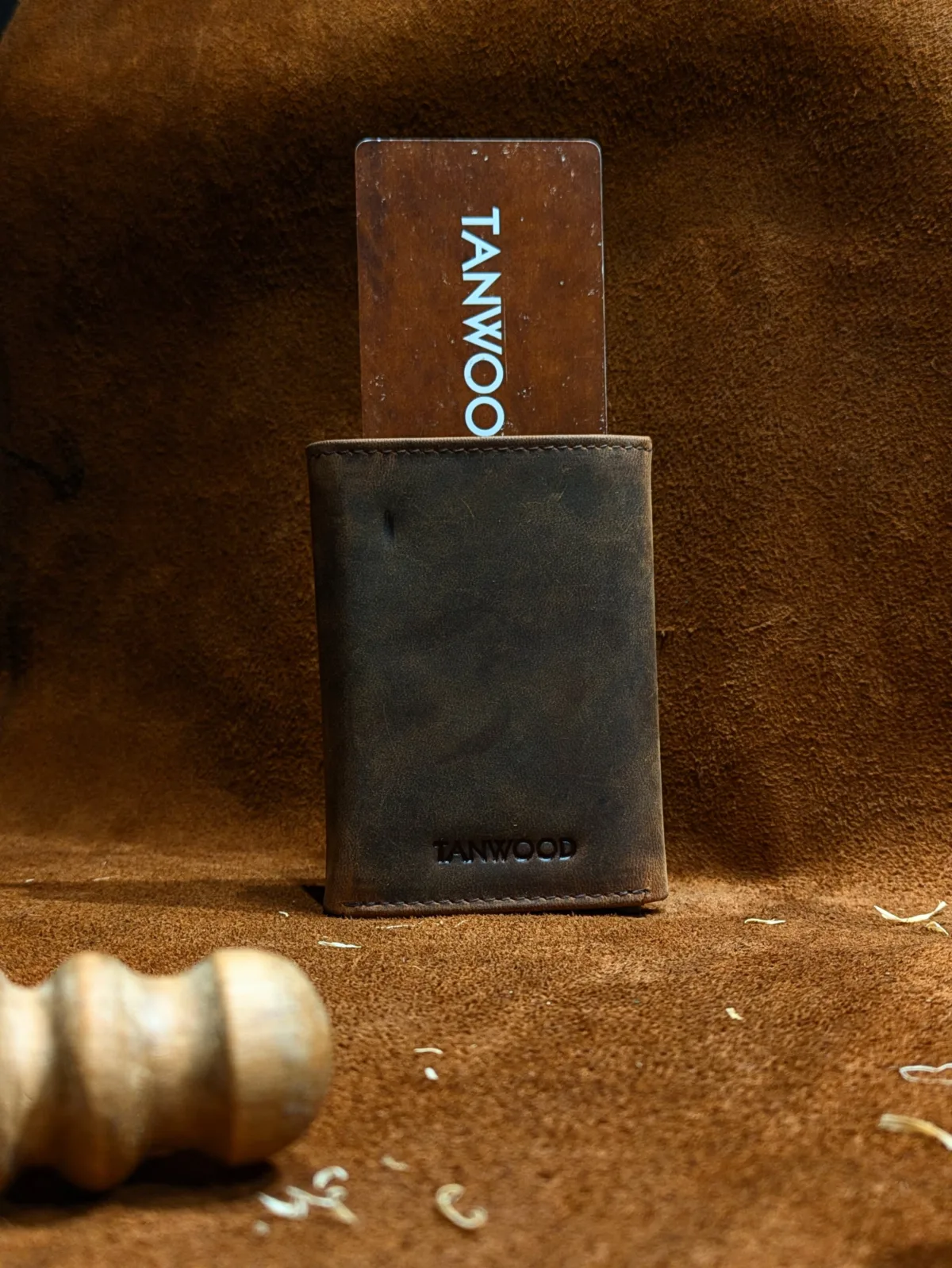 TANWOOD Leather TRIFOLD  POPUP Card Wallet - RFID - Image 1