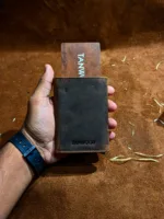 TANWOOD Leather TRIFOLD  POPUP Card Wallet - RFID - Image 2