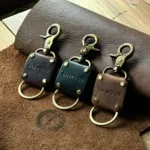 TANWOOD LEATHER Titanium - Keychain