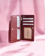 TANWOOD LEATHER Ladies long - wallet with Handwork Flower design - Image 4