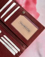 TANWOOD LEATHER Ladies long - wallet with Handwork Flower design - Image 3