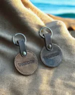 TANWOOD PURE LEATHER Round Keychain - 2pcs