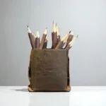 TANWOOD PURE LEATHER STITCH LESS PEN - HOLDER