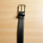TANWOOD LEATHER CARBON Black - BELT - Image 3