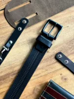 TANWOOD PURE LEATHER HECTOR BELT - Black - Image 3