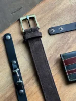 TANWOOD LEATHER Suede crafted - Belt - Image 5