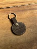 TANWOOD PURE LEATHER Round Keychain - 1pcs