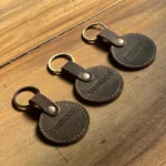 TANWOOD PURE LEATHER Round - Keychain Combo