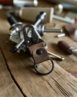 TANWOOD LEATHER RUSTIC BLACK BUCKLE - KEYCHAIN - Image 2