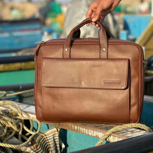 TANWOOD LEATHER Executive Laptop Bag