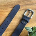 TANWOOD LEATHER suede Blue - Belt