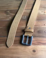 TANWOOD LEATHER NUBUCK Tan - Belt - Image 3