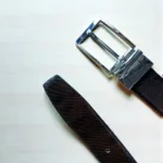 TANWOOD LEATHER Crocodile Reversible Belt - Taiwan Silver buckle - Image 5