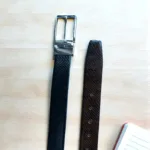 TANWOOD LEATHER Crocodile Reversible Belt - Taiwan Silver buckle - Image 3