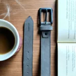 TANWOOD LEATHER Grey dot - Belt