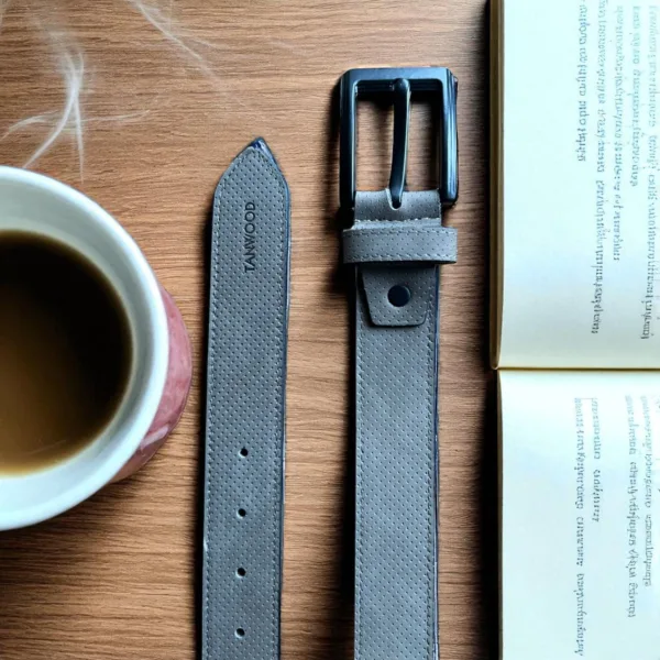 TANWOOD LEATHER Grey dot - Belt