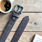 TANWOOD LEATHER NUBUCK Brown - Belt