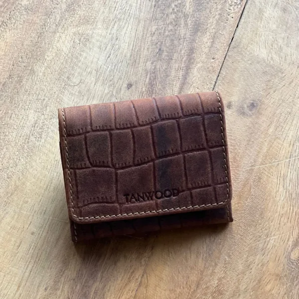 TANWOOD LEATHER Unisex Croco Flap - Wallet