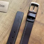 TANWOOD LEATHER Triple stitch brown - Belt