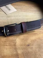 TANWOOD LEATHER Triple stitch brown - Belt - Image 2
