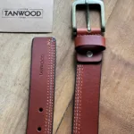 TANWOOD LEATHER Triple stitch Tan - Belt