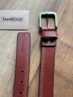 TANWOOD LEATHER Triple stitch Tan - Belt