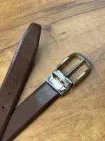 TANWOOD LEATHER Grey Brown Reversible Belt - Taiwan - Image 2