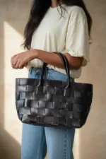 TANWOOD LEATHER Handbraided tote - bags