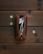 TANWOOD Pure LEATHER Mini Dopp Kit - Bag - Image 5