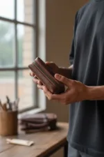 TANWOOD Pure LEATHER Mini Dopp Kit - Bag - Image 6