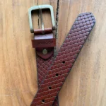 TANWOOD LEATHER Printed belts - dark tan