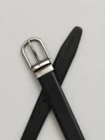 TANWOOD LEATHER Black Brown Print Reversible Belt - Taiwan - Image 2