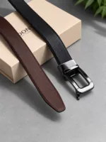 Tanwood Leather Auto Lock Reversible Belts black/Brown