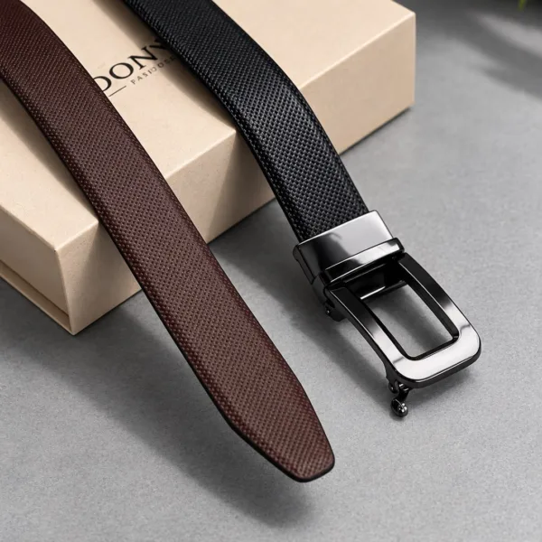 Tanwood Leather Auto Lock Reversible Belts black/Brown