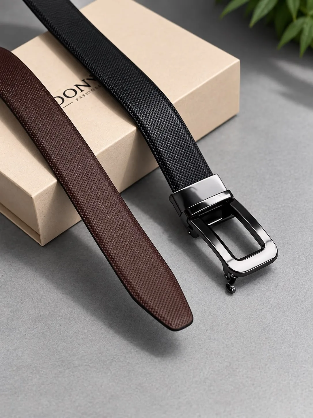 WhatsApp Image 2026-10-21 at 11.42.40 AM Tanwood Leather Auto Lock Reversible Belts black/Brown - Image 1