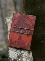 TANWOOD LEATHER Stone Tree  - Journal Red