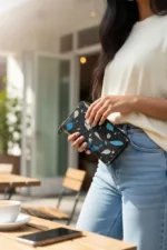 TANWOOD LEATHER AURA Ladies Long Wallet - Print - Image 2