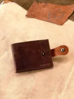 TANWOOD Pure LEATHER Rawcraft button - Wallet - Image 3