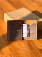 TANWOOD pure leather Trifold button wallet - Image 12