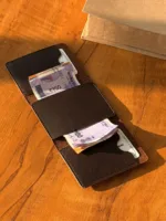 TANWOOD pure leather Trifold button wallet - Image 4